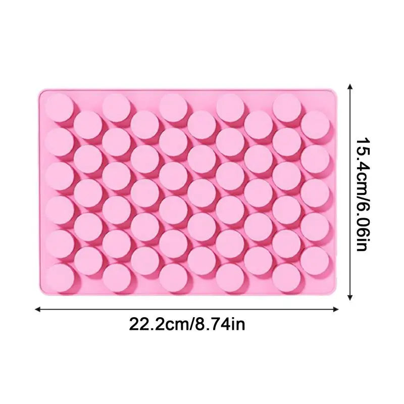 55-Cavity Small Silicone Cylinder Mold – Non-Stick Homemade Cupcake, Wax & Resin Mold for Baking, Crafts & DIY Projects