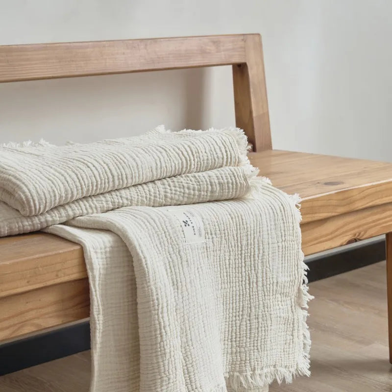 Cotton Gauze Throw Blanket