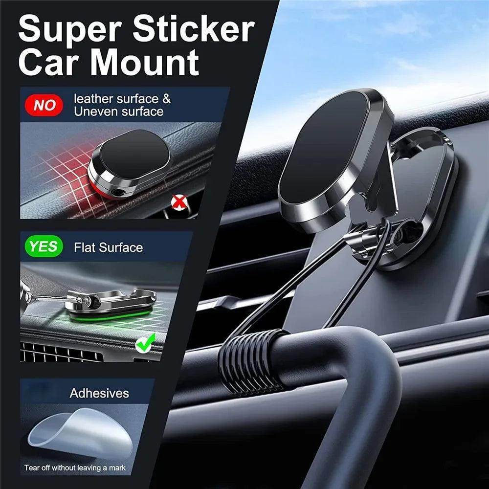 Magnetic phone holder for car