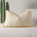 Boho Decorative Pillow Cover with Tassel Accents – 12" x 20"