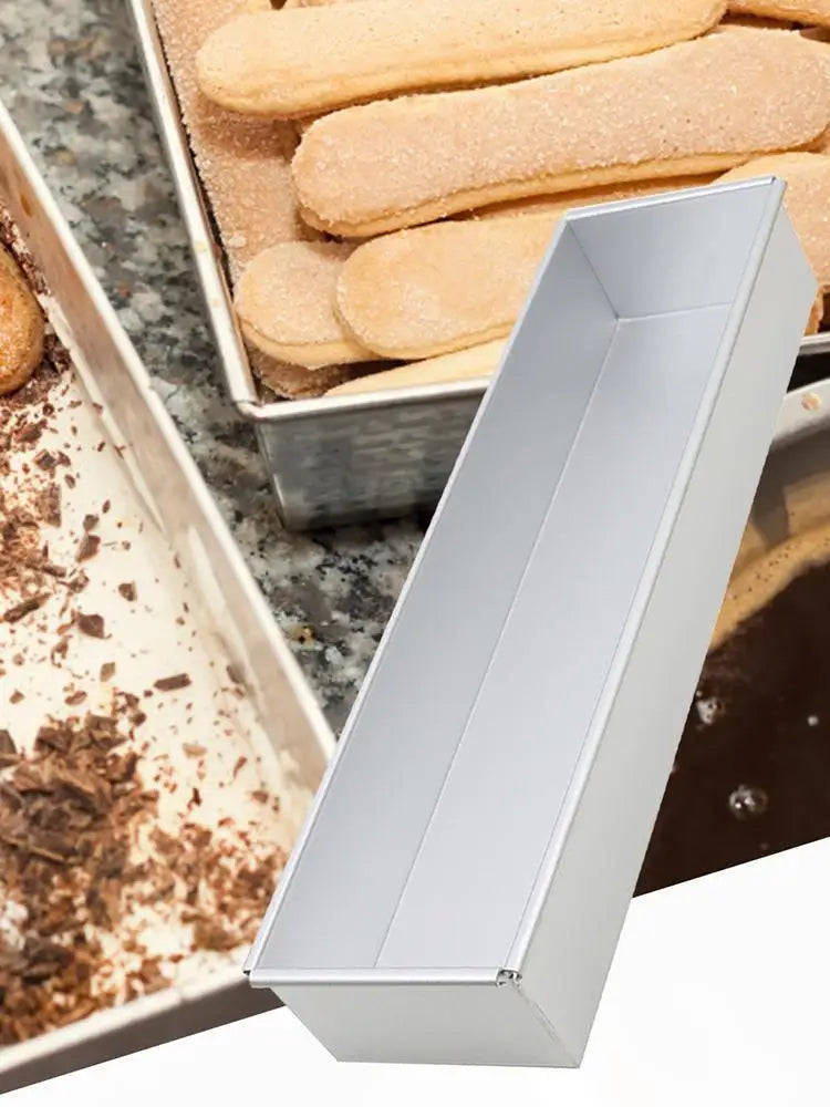 Aluminum Alloy Rectangle Tiramisu Cake Mold – Professional Baking Pan for Desserts, Layered Cakes, Pastries & Kitchen Use