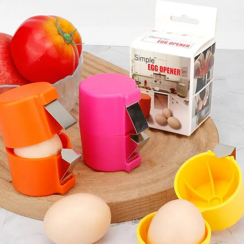 Egg Sheller & Opener Tool – Egg Beater and Separator for Boiled or Raw Eggs, Easy Peeler Kitchen Gadget for Baking & Cooking