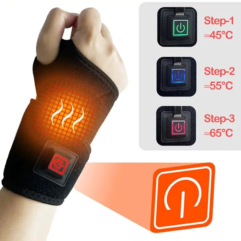 🧤 Smart Heating Gloves – Rechargeable Half-Finger Gloves