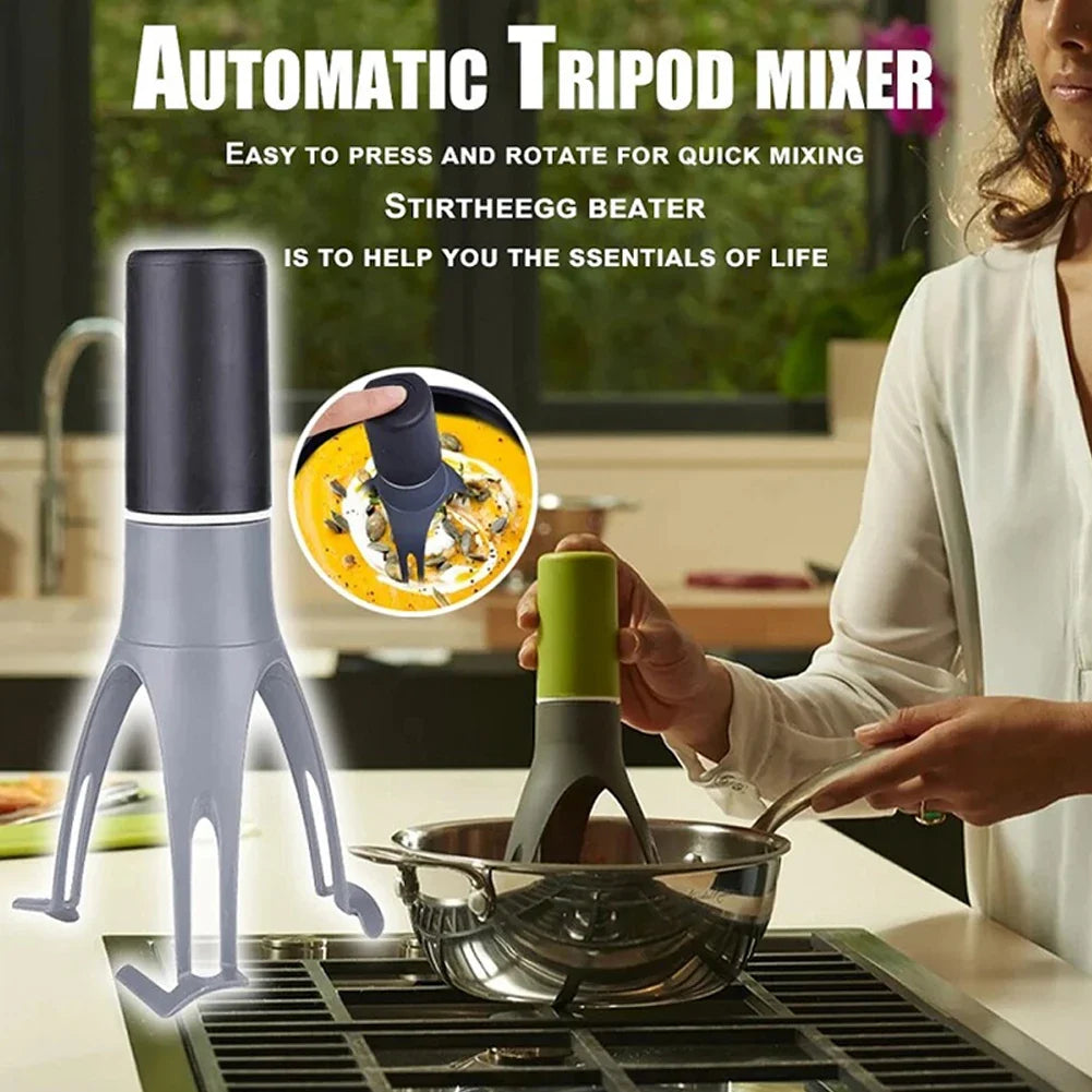 Triangle Pan Stirrer Egg Whisk Multifunction Sauces Soup Cream Blender Dishwasher Safe Battery Operated for Home Kitchen