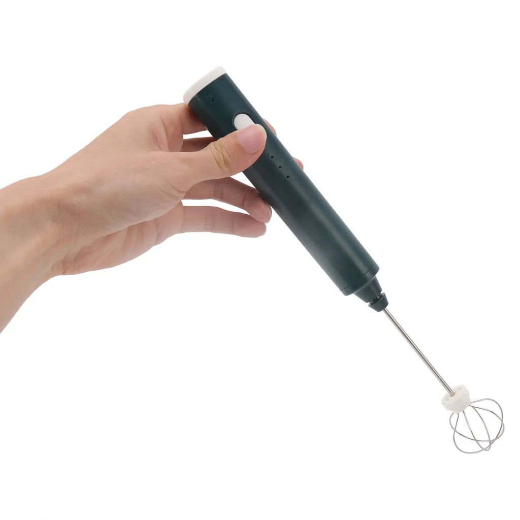 Clearance Deal Electric Whisk 2 Stainless Steel Heads Mini Cordless Multifunction Coffee Milk Frother Waterproof Stirring Tool