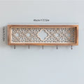 🏡 Fairytale Town Wall Hook Rack – Boho Wooden Key Holder & Decorative Village Scene Organizer