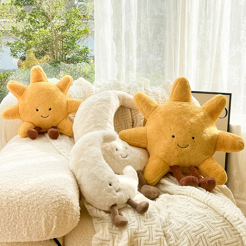 Plush Moon & Sun Throw Pillow