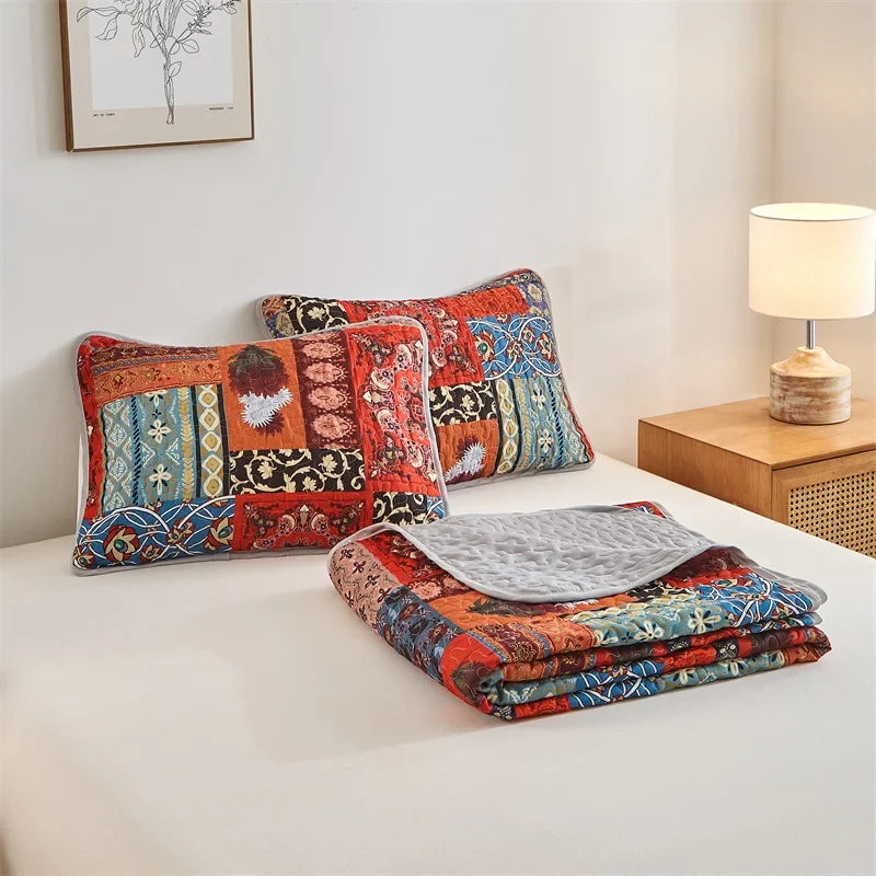 Lightweight Quilted Bedspread Set – All-Season Coverlet with Pillow Shams