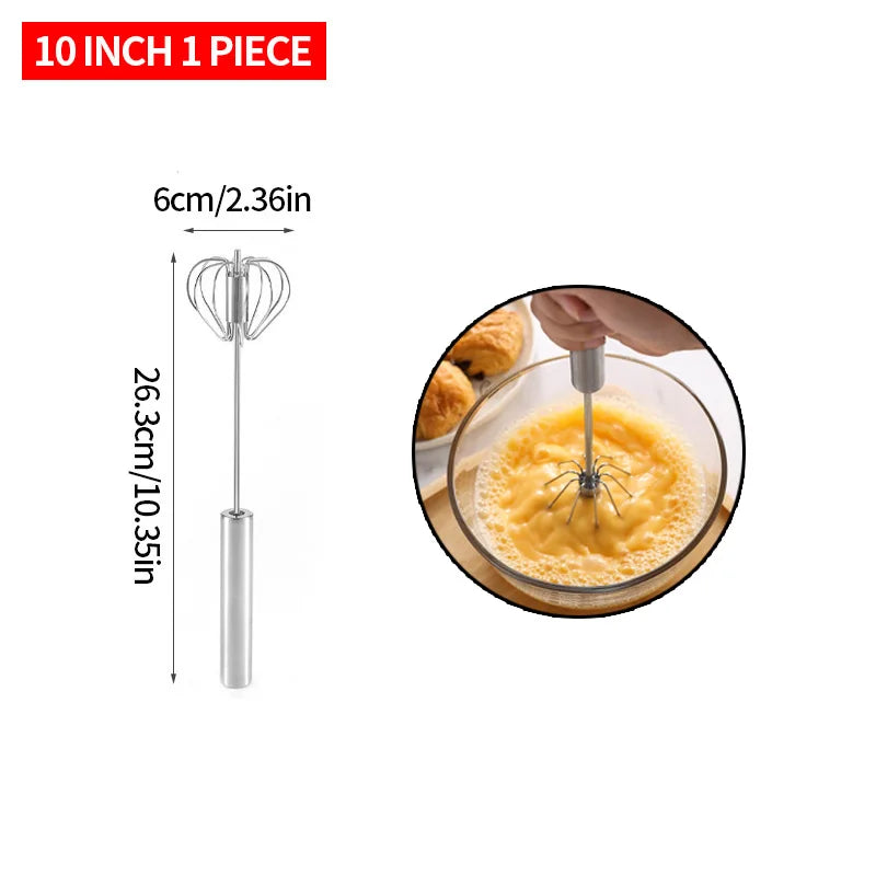 Semi-Automatic Stainless Steel Egg Beater