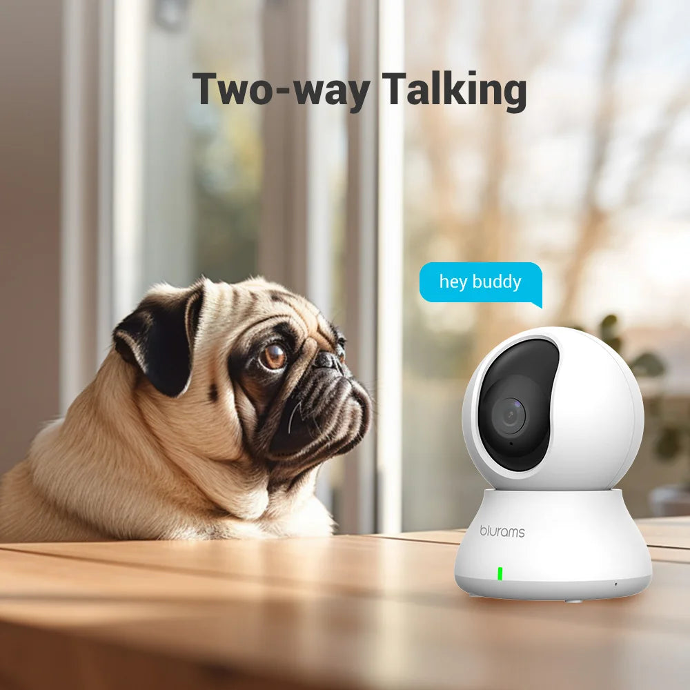 2K 360° PTZ Wi‑Fi Camera Mini Pet Cam
