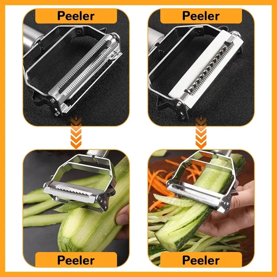 14-in-1 Multifunctional Vegetable Chopper – Food Grater, Slicer, Dicer & Cutting Machine with Handle for Fast Kitchen Prep