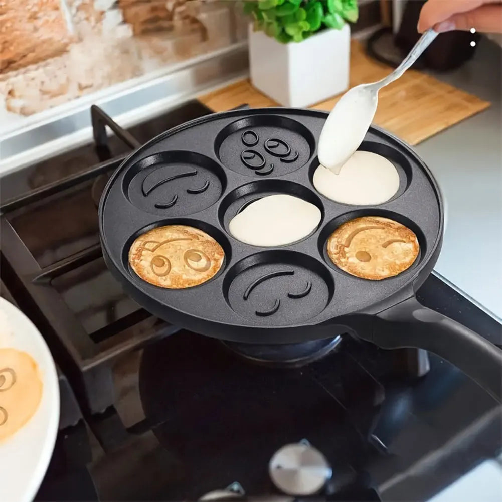 7/4 Cups Pancake Pan Egg Omelet Crepe Frying Pan Non-stick Griddle Pancake Maker Mini Pancakes Maker for Kids Breakfast