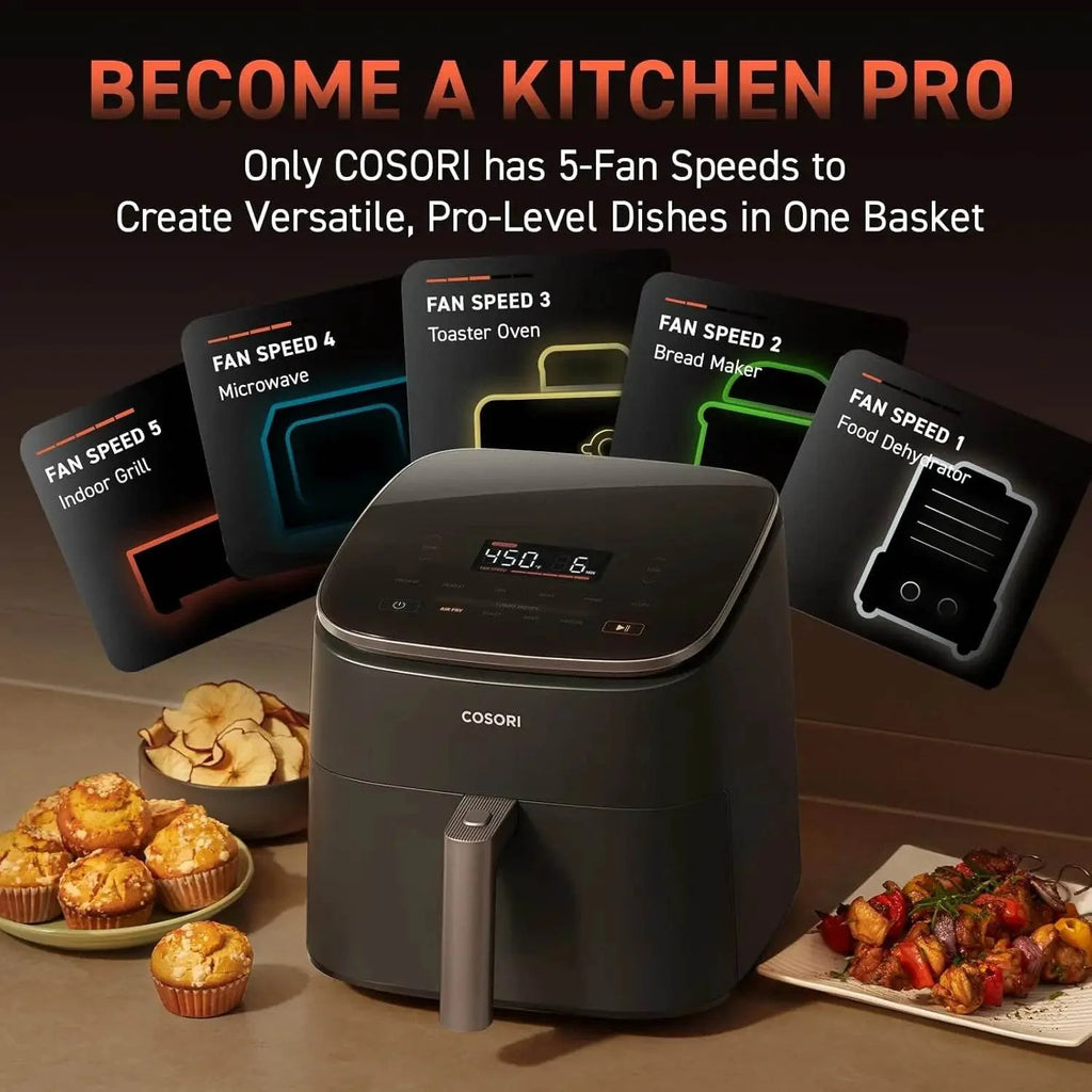 6-Quart Digital Air Fryer with TurboBlaze Technology