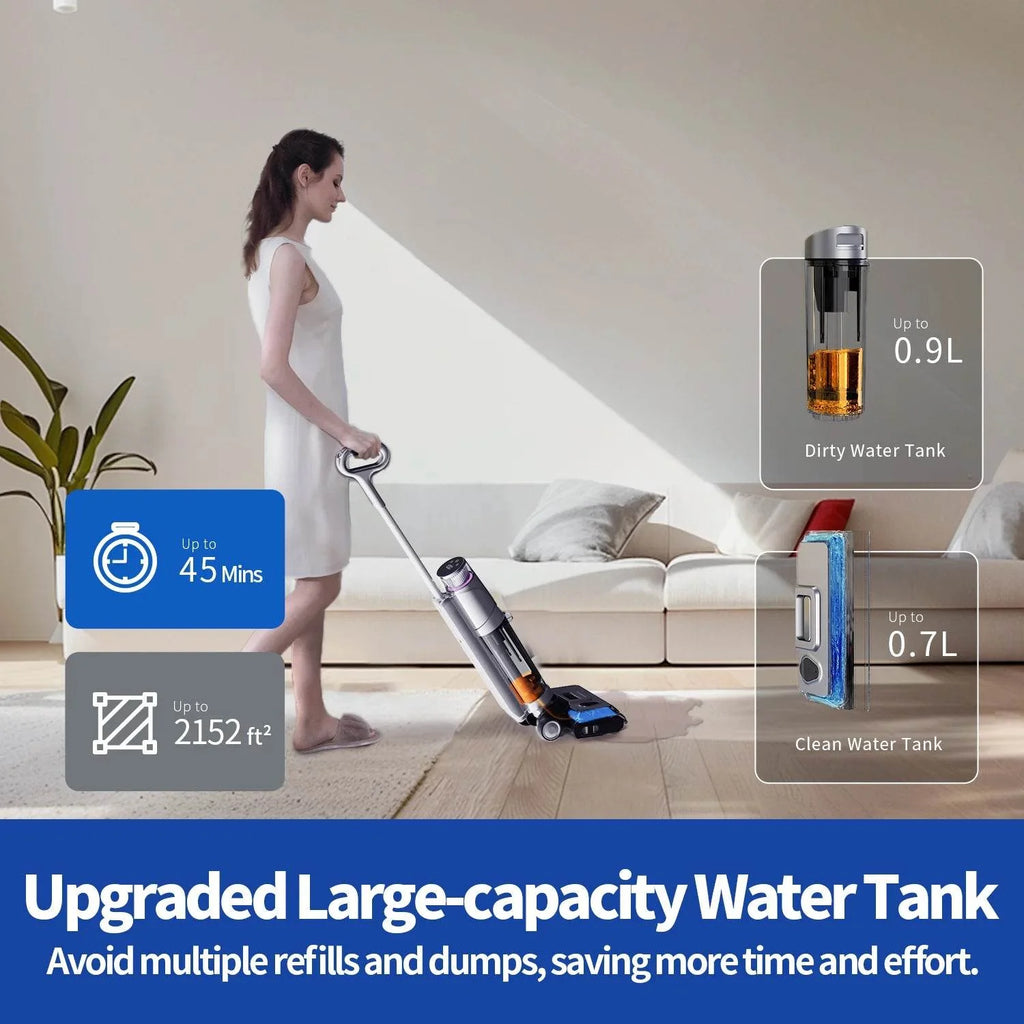 🌀 Smart Cordless Stick Vacuum Cleaner – 27,000Pa with LCD