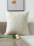 Boho Embroidered Leaf Throw Pillow Cover – Decorative Cushion Case for Sofa | Boho Home Decor