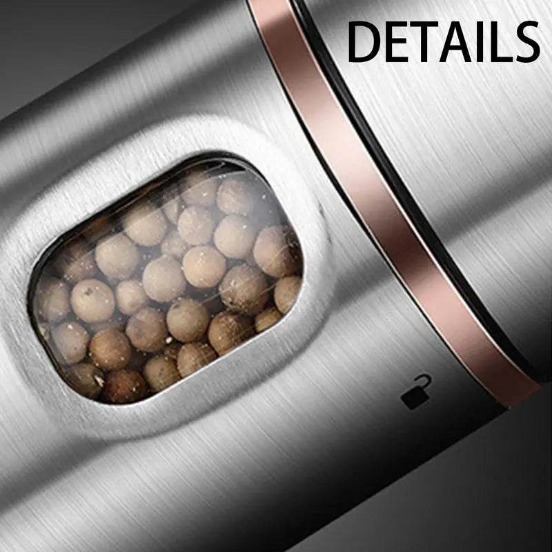 Battery-Powered Electric Salt and Pepper Grinder