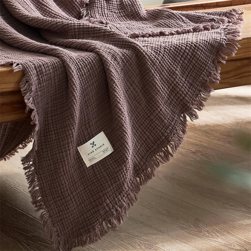 Cotton Gauze Throw Blanket