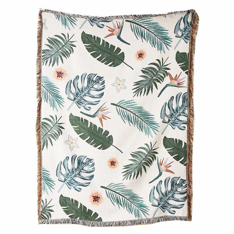 Boho Tassel Throw Blanket