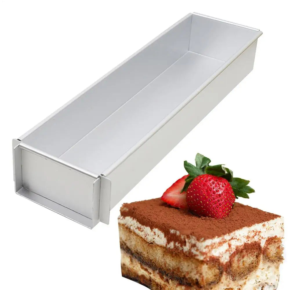 Aluminum Alloy Rectangle Tiramisu Cake Mold – Professional Baking Pan for Desserts, Layered Cakes, Pastries & Kitchen Use
