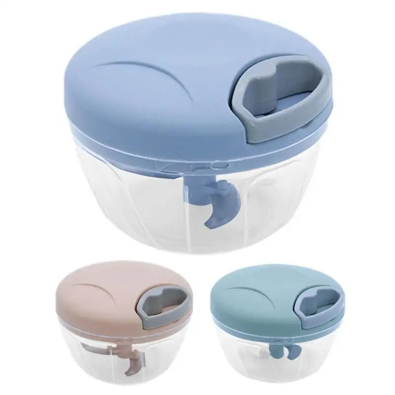 500ML Manual Meat Mincer Garlic Chopper Hand Pull Press Crusher Vegetable Grinder Chili Onion Cutter Kitchen Cooking Tools