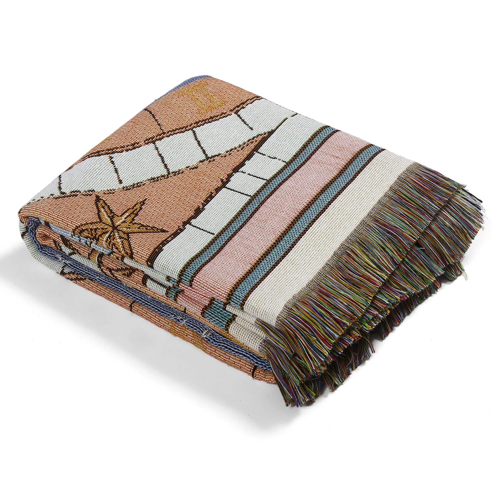 Boho Woven Tarot Throw Blanket