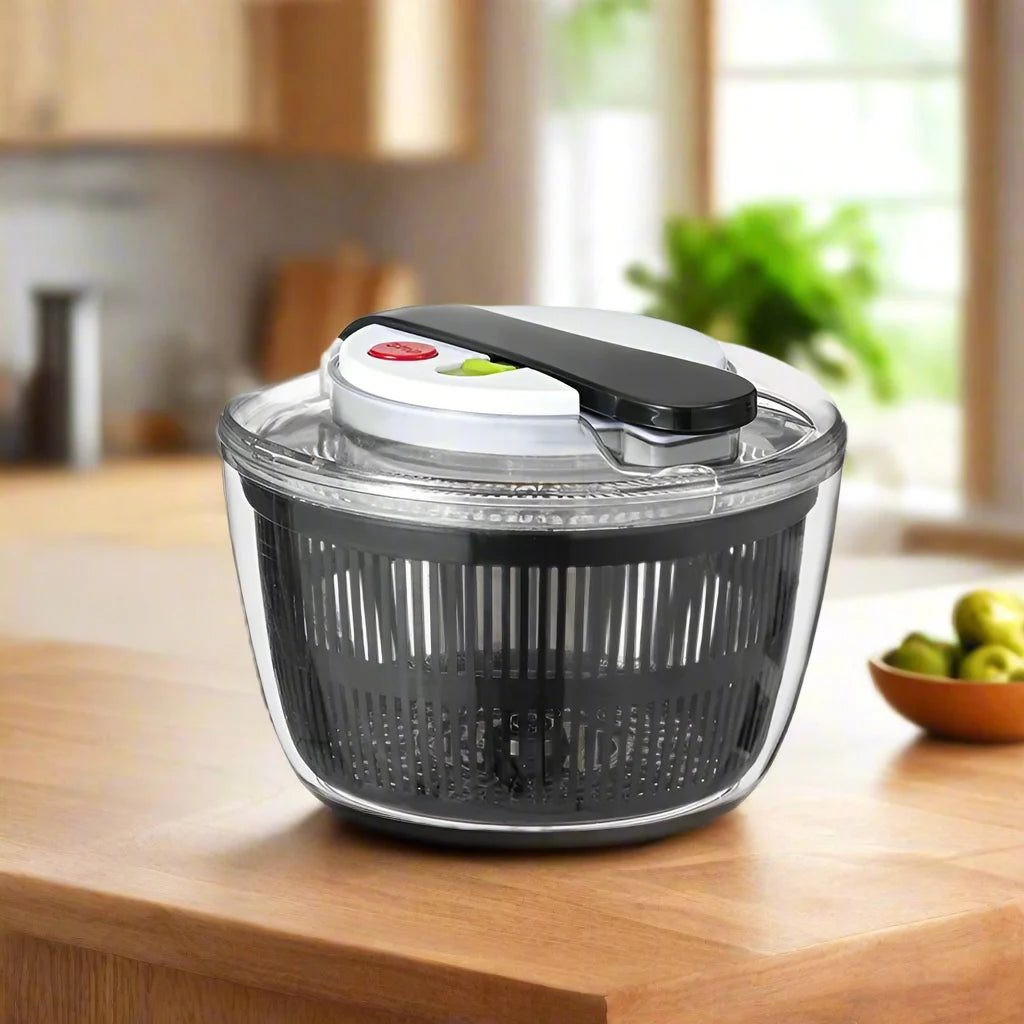 🥬 3L Vegetable Salad Spinner – Spin, Wash & Mix in One Tool