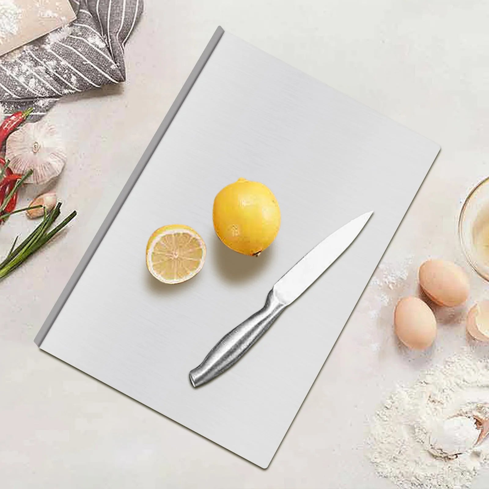 Extra Large Stainless Steel Chopping Boards, Heavy Chopping Board for Kitchen, Pastry Tips for Meat, Vegetables