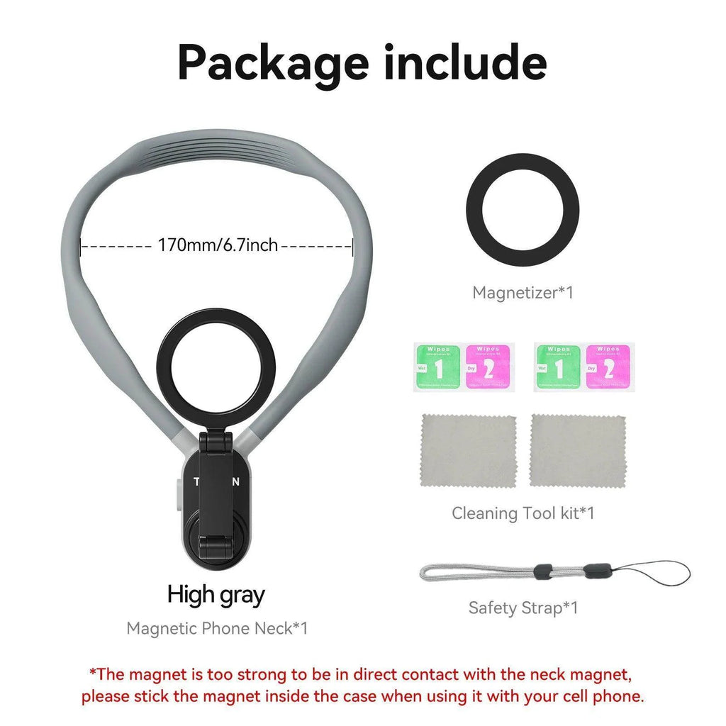 Silicone Magnetic Neck Mount for phone