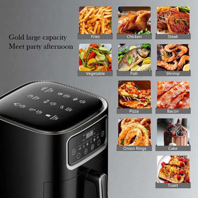 8L Intelligent Air Fryer Automatic Convection Oven