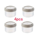 4pcs Plastic Sauce Squeeze Bottle Mini Seasoning Box Salad Dressing Containers Outdoor Portable Barbecue Spice Jar Kitchen Tool