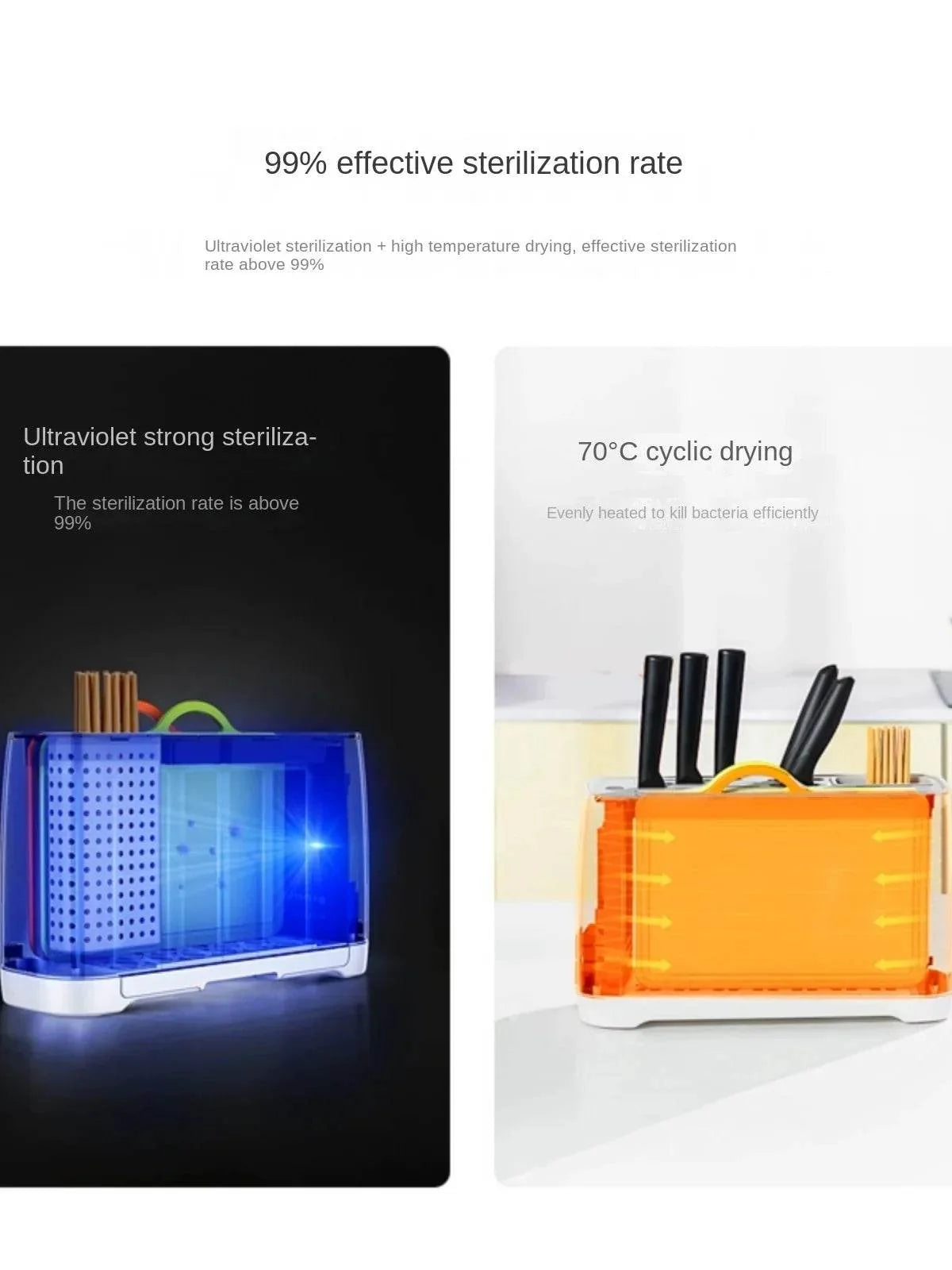 Smart Kitchen UV-C Knife Sterilizer