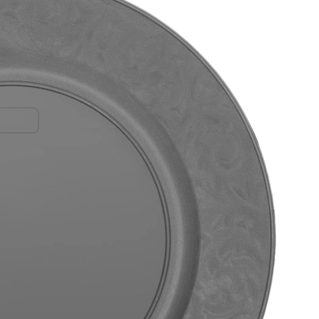 100PCS Charger Plates Set 13 inch Round Charger Plates Kitchen Dish Charger for Wedding Party Decoration Silver/Green