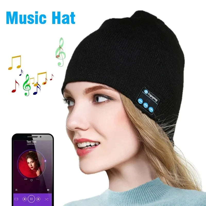 🎶 Wireless Bluetooth Music Hat – Winter Knitted Beanie with Headphones