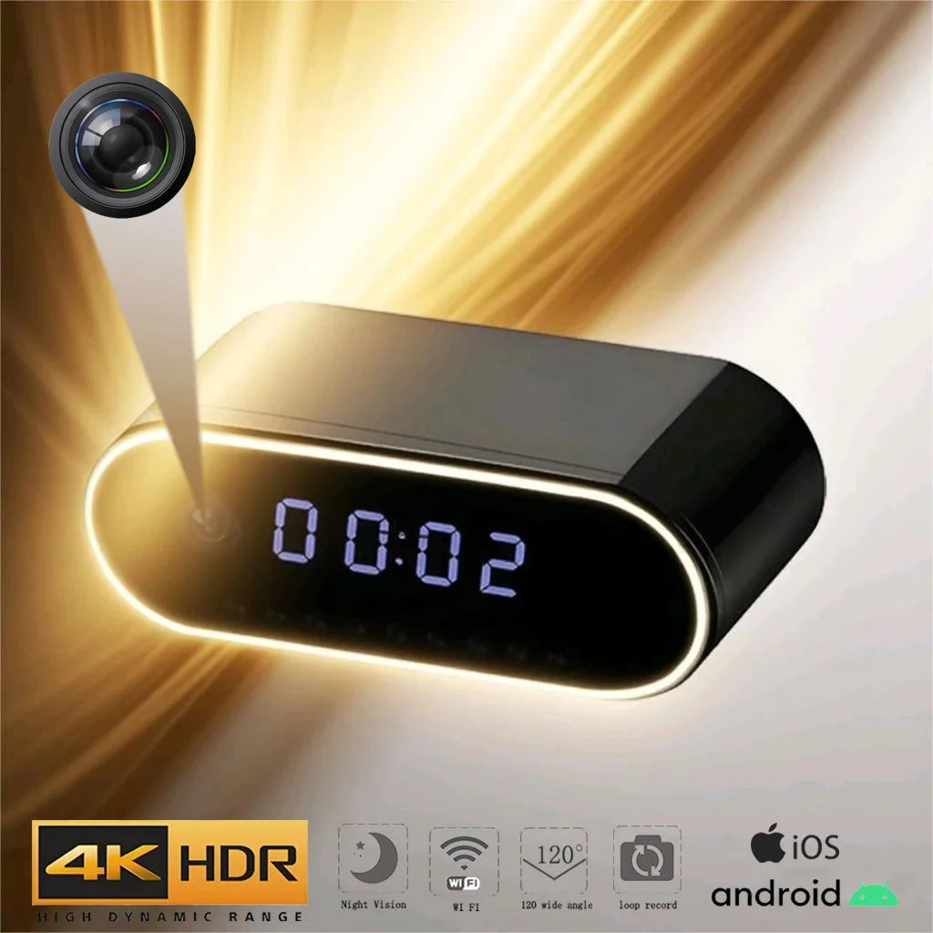 WiFi Clock Camera With Night Vision & Motion Detection