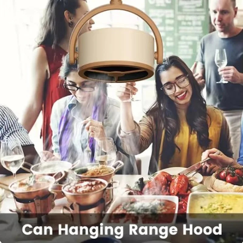 Portable Desktop Range Hood – Angle Exhaust Fan for Kitchen & BBQ