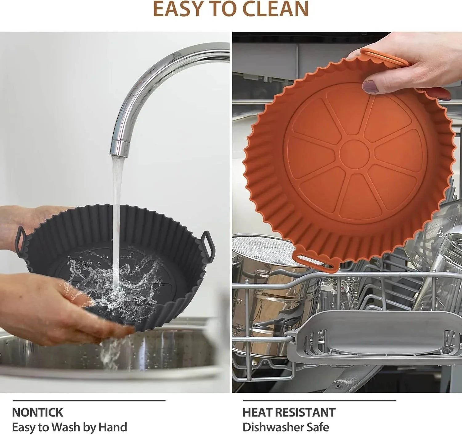 Reusable Silicone Air Fryer Basket – Non-Stick Tray