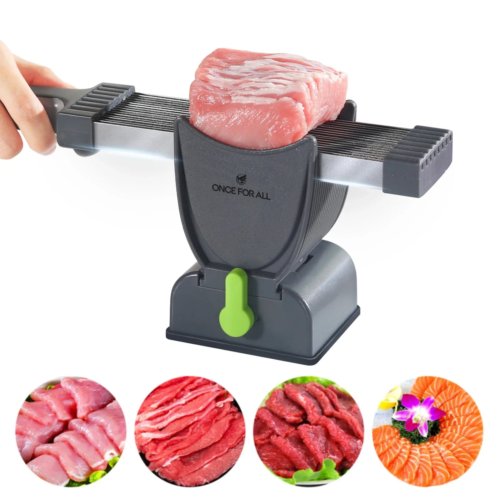 Manual Meat Slicer & Cleaver Set – Slice Strip & Cube Fresh Meat