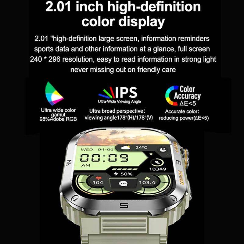 Rugged Military Smart Watch For Android IOS XIAOMI