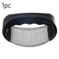 Heavy-Duty Metal Garlic Crusher - Easy-Clean Design with Finger Protection for Home Kitchens