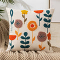 Vintage Floral Embroidered Pillowcase