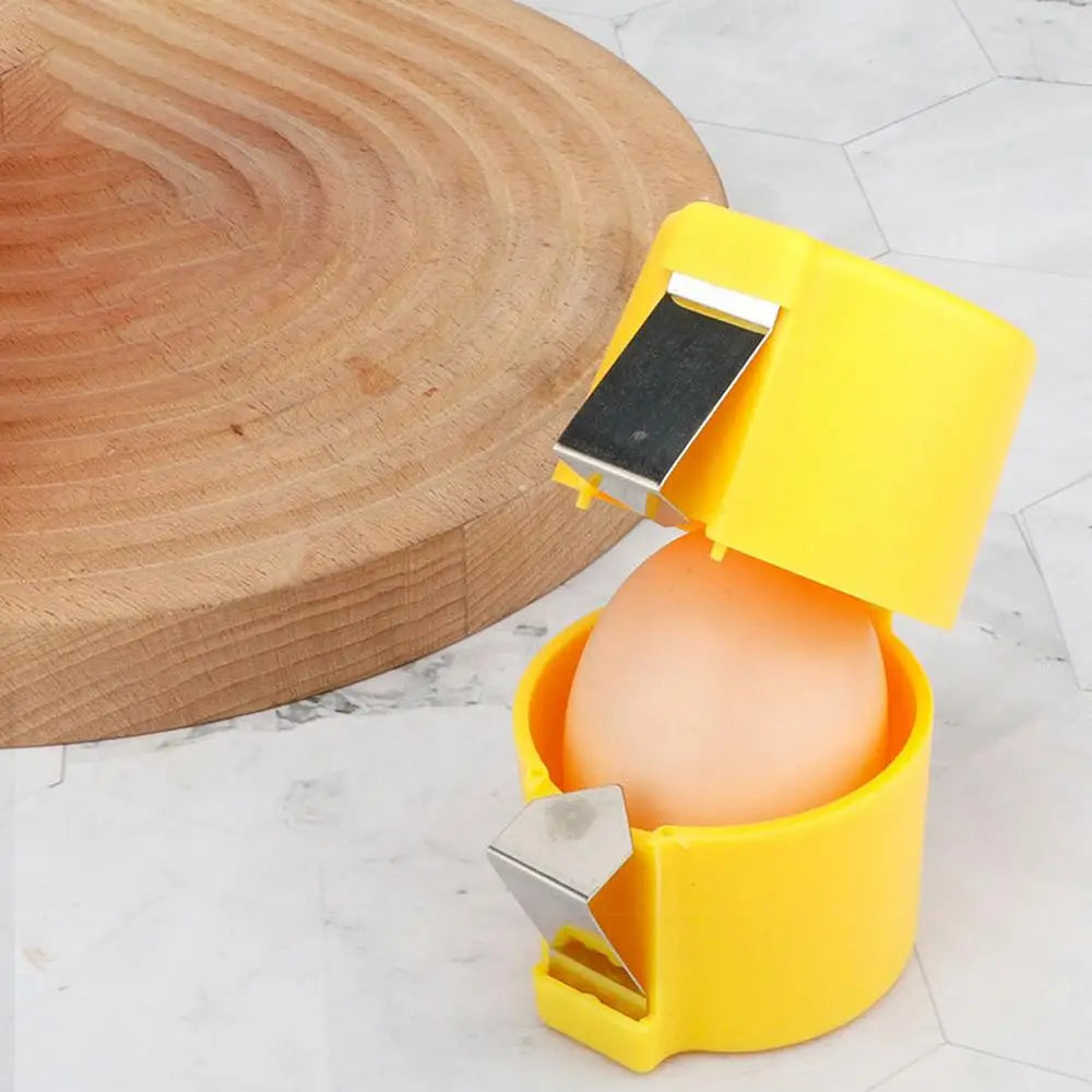 Egg Sheller & Opener Tool – Egg Beater and Separator for Boiled or Raw Eggs, Easy Peeler Kitchen Gadget for Baking & Cooking