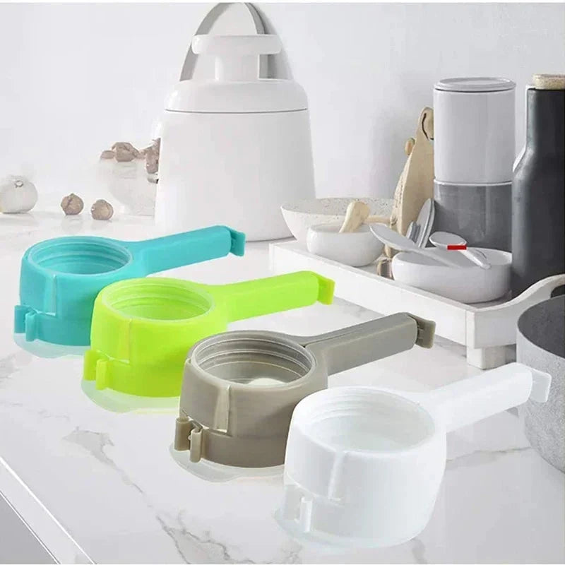 🥨 Food Storage Bag Sealing Clips with Pour Spouts