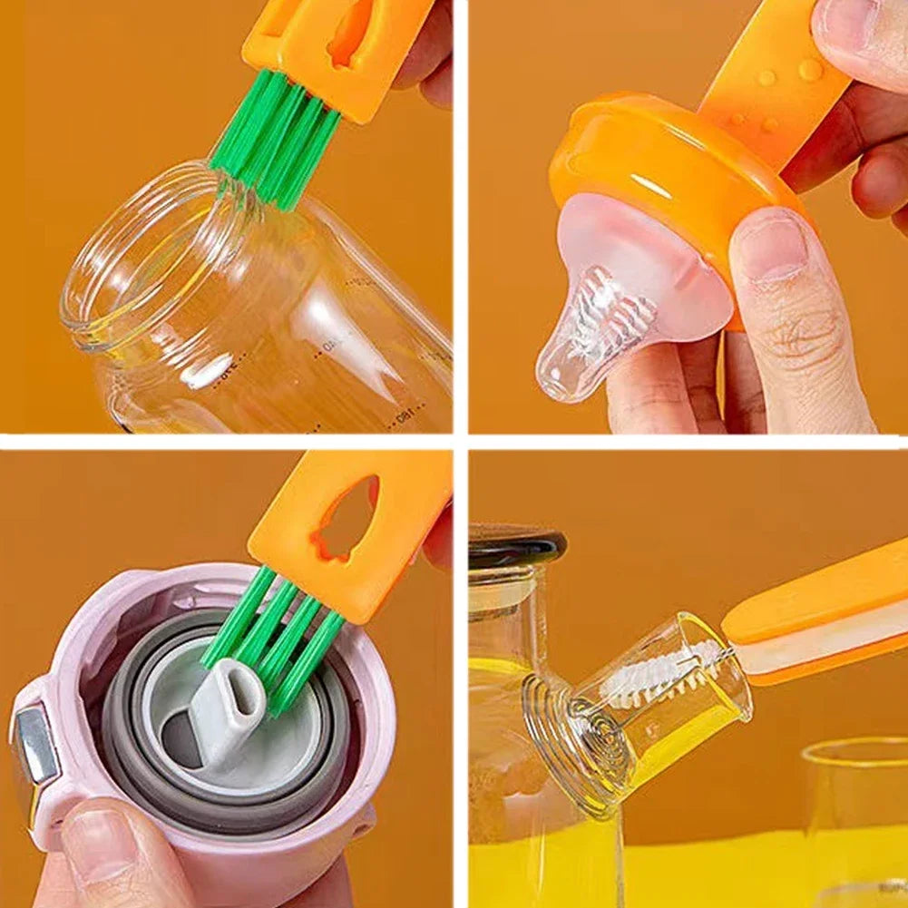 3-in-1 Cup Lid Cleaning Brush