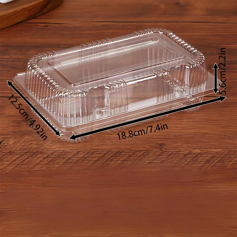 50 & 100 Pack Disposable Pastry Boxes - Super Bowl Dessert Containers for Cupcakes & Cookie Gifting