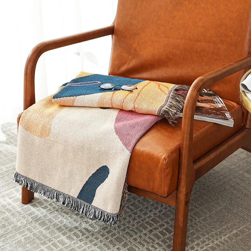 Boho Tassel Throw Blanket