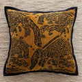 Tiger Embroidered Throw Pillow Cover – Luxury Boho Cushion Case for Sofa, Bed & Home Decor
