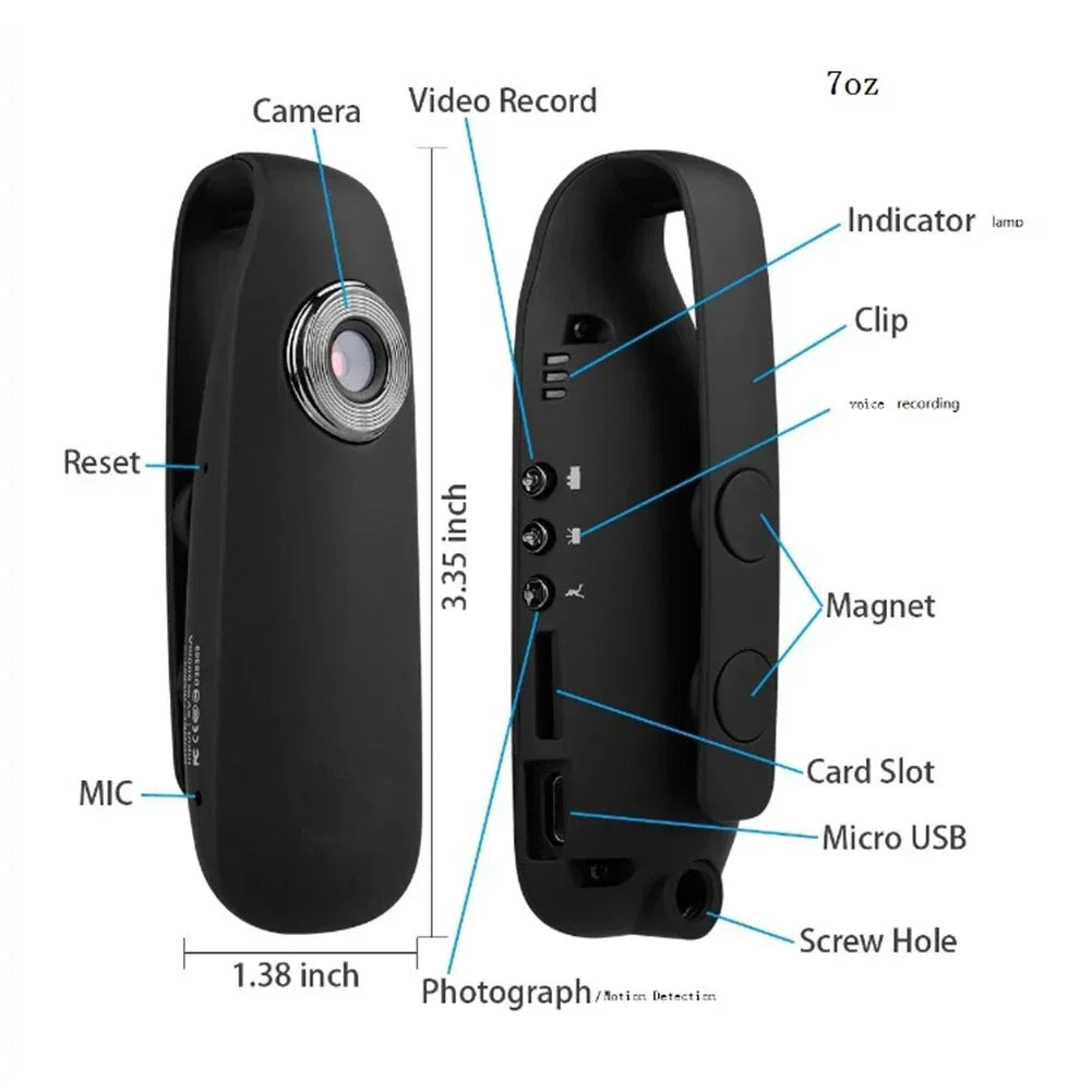 🎥 Mini Portable HD Micro Camera