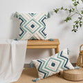 Geometric Bohemian-Style Throw Pillow Cover