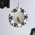 Circular Boho Macrame Wall Mirror