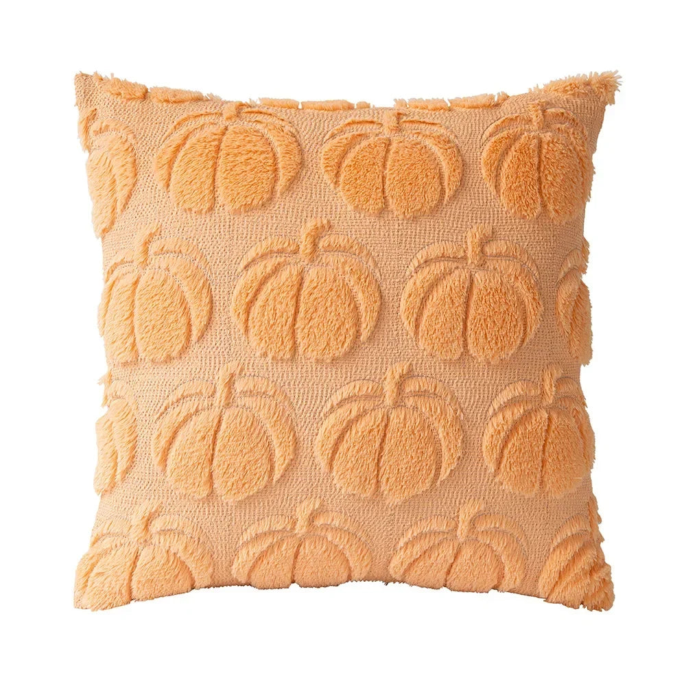 Plush Pumpkin Pillow Cover – Cozy Autumn Accent